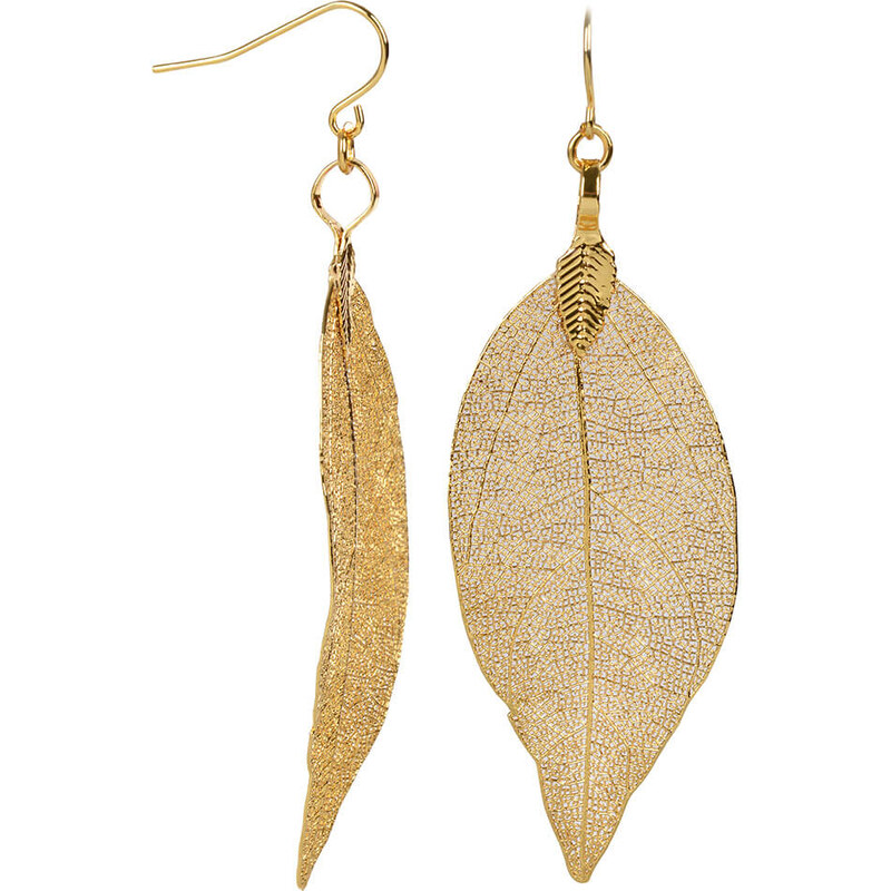 Troli Pozlátené náušnice Vavrínové listy Laurel 67018512