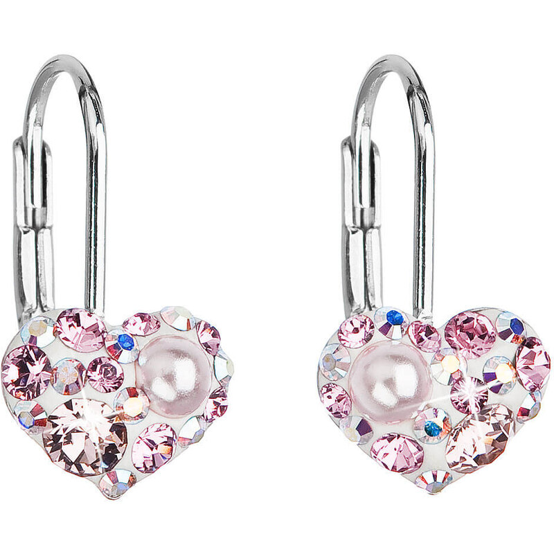Evolution Group Srdiečkové náušnice 31125.9 light rose 66593456
