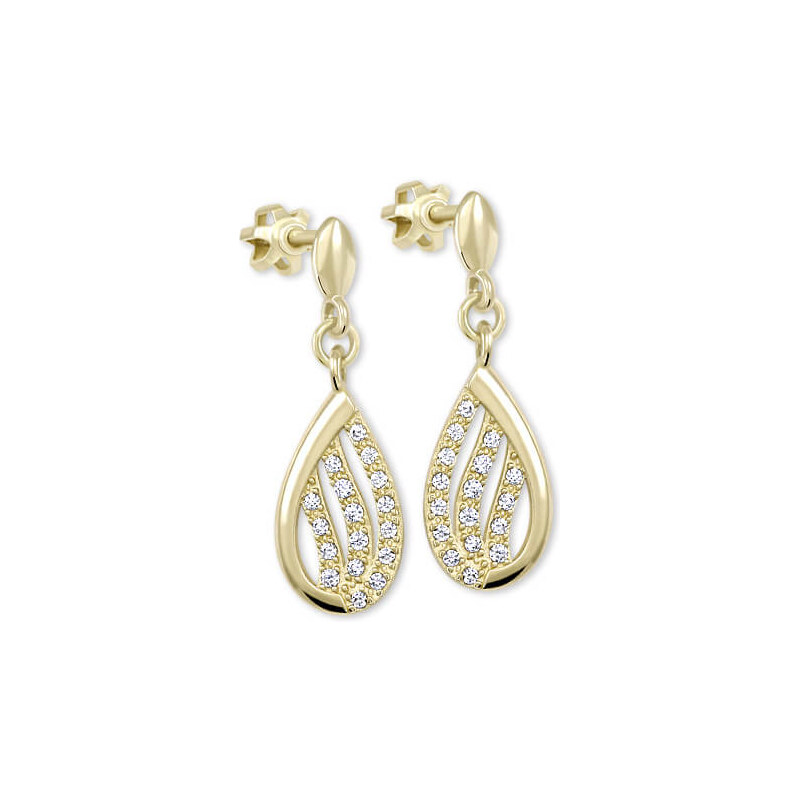 Soliter Trblietavé náušnice zo žltého zlata s kryštálmi 239 001 00875 66709235