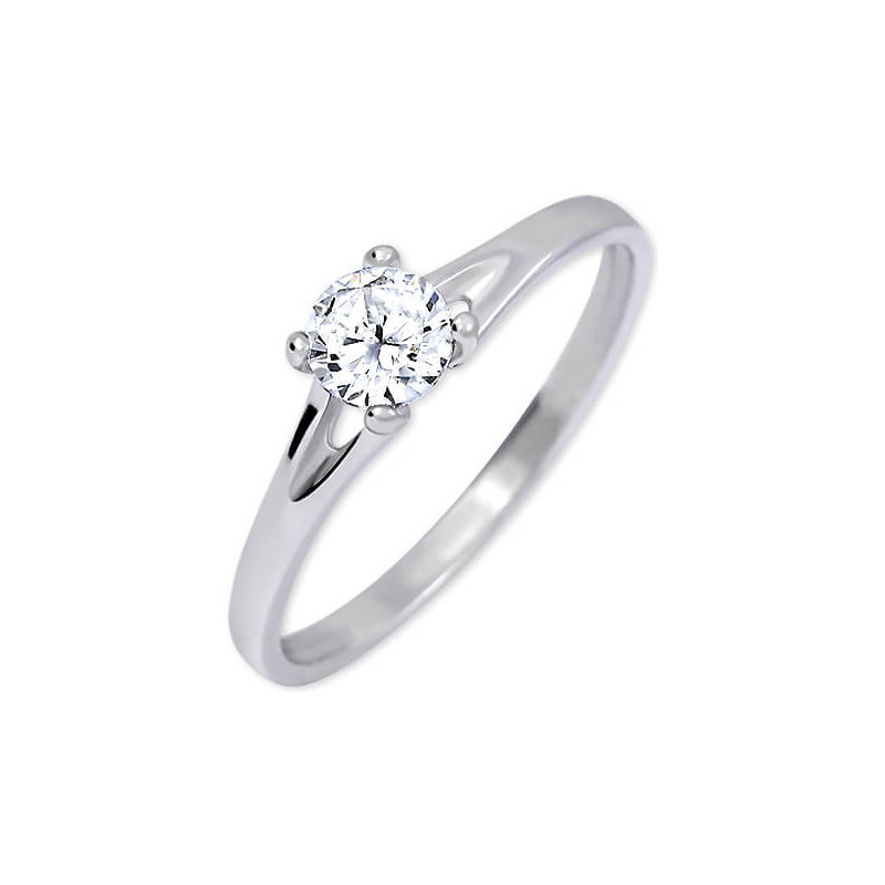 Soliter Strieborný zásnubný prsteň s kryštálom 426 001 00508 04 53 mm 66578310