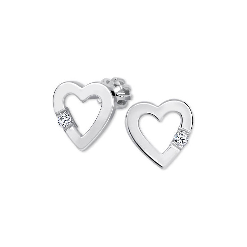Soliter Srdiečkové náušnice s kryštálom 436 001 00418 04 66579997