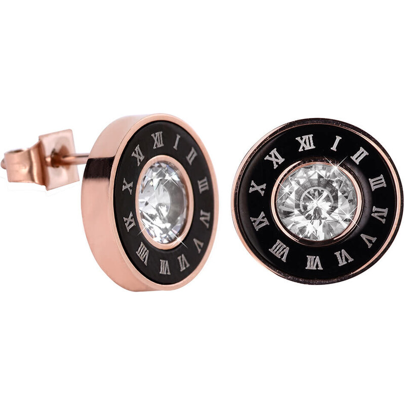 Troli Bronzové náušnice kôstky s rímskymi číslicami 66591866