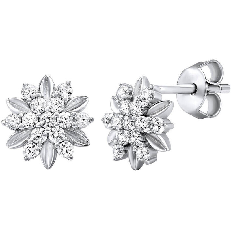 Silvego Strieborné náušnice Alivio s kryštálmi Swarovski MW13935A 66585390