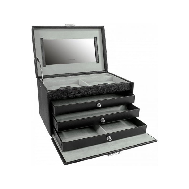 Friedrich Lederwaren Šperkovnica čierna / sivá Jolie 23256-21 66583090