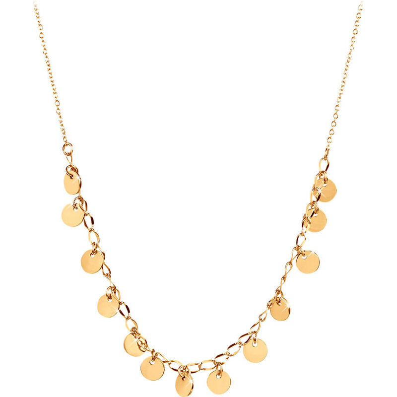 Troli Peniažkový náhrdelník z pozlátenej ocele 66594215