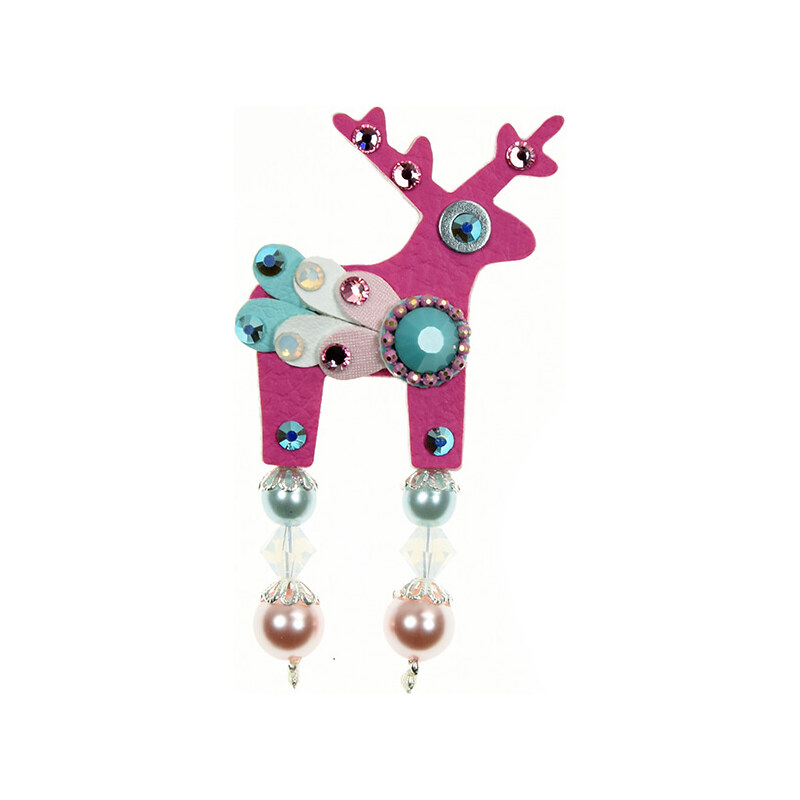 Deers Malý ružový Jelínek kvetinku 66592619