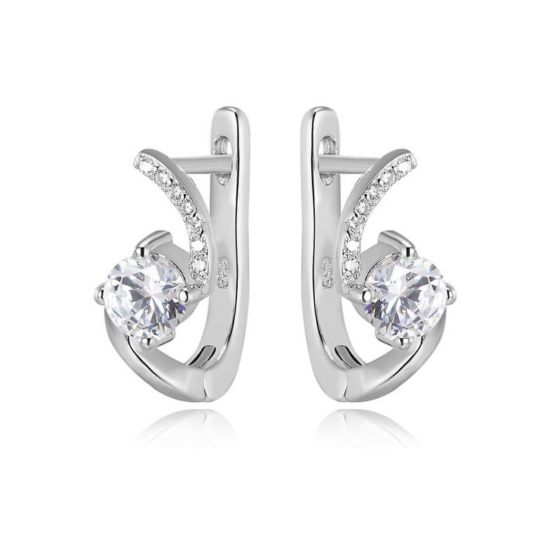 Beneto Strieborné náušnice s kamienkami AGU1164 66588490