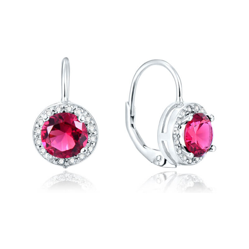 Beneto Strieborné trblietavé náušnice AGUC1158 66593068