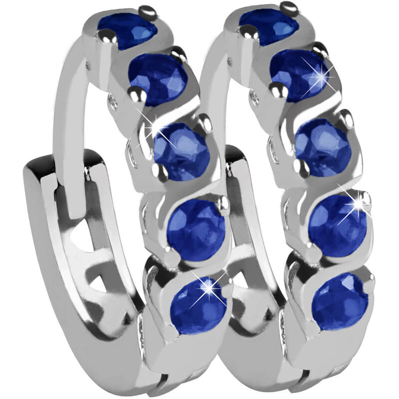 Beneto Kruhové strieborné náušnice AGUC1207 66593140