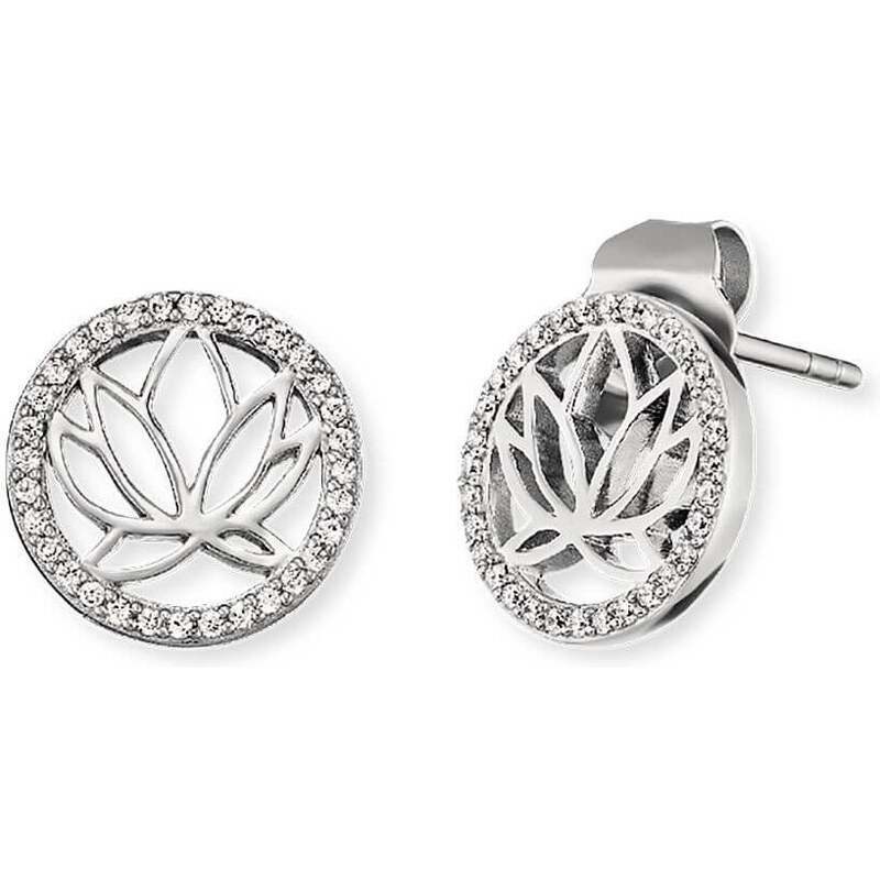 Engelsrufer Trblietavé náušnice s lotosovým kvetom ERE-LOTUS-ZI-ST 66582370