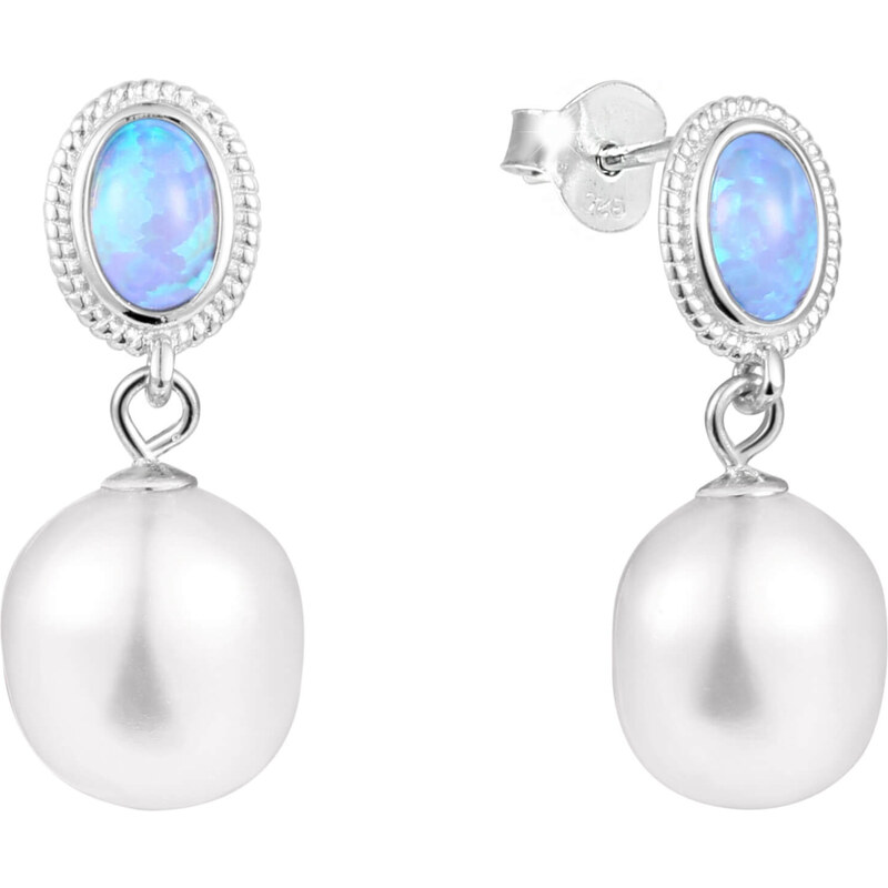 JwL Luxury Pearls Luxusné náušnice s pravou barokovou perlou a 66593963