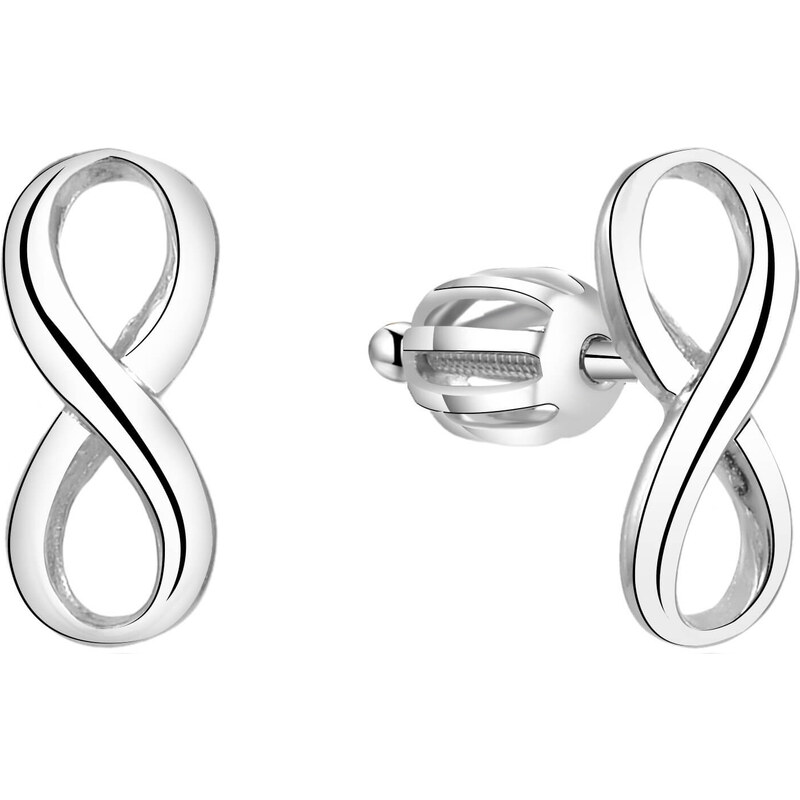 Beneto Strieborné náušnice nekonečno AGUP1424S 66591347