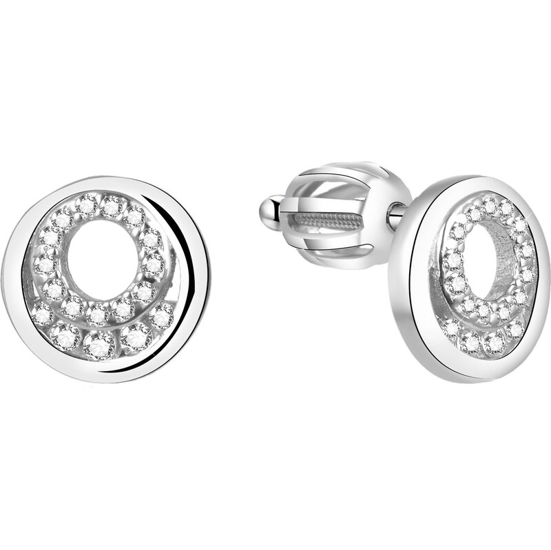 Beneto Strieborné trblietavé náušnice AGUP1426S 66594907