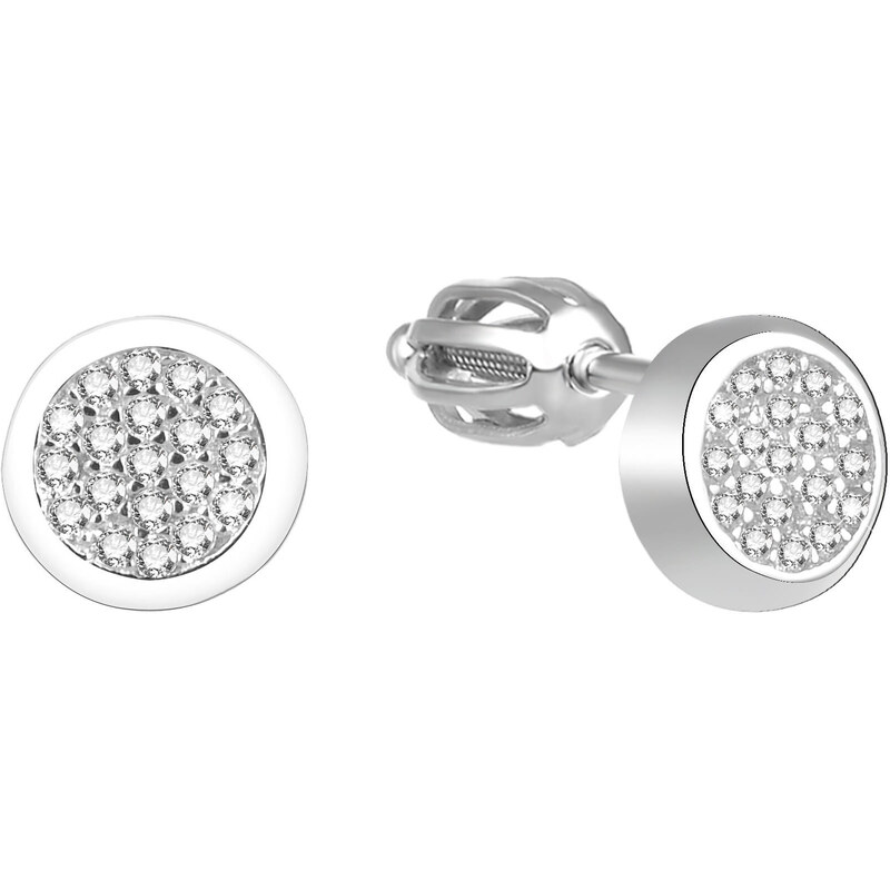 Beneto Strieborné náušnice so zirkónmi AGUP1537S 66583270