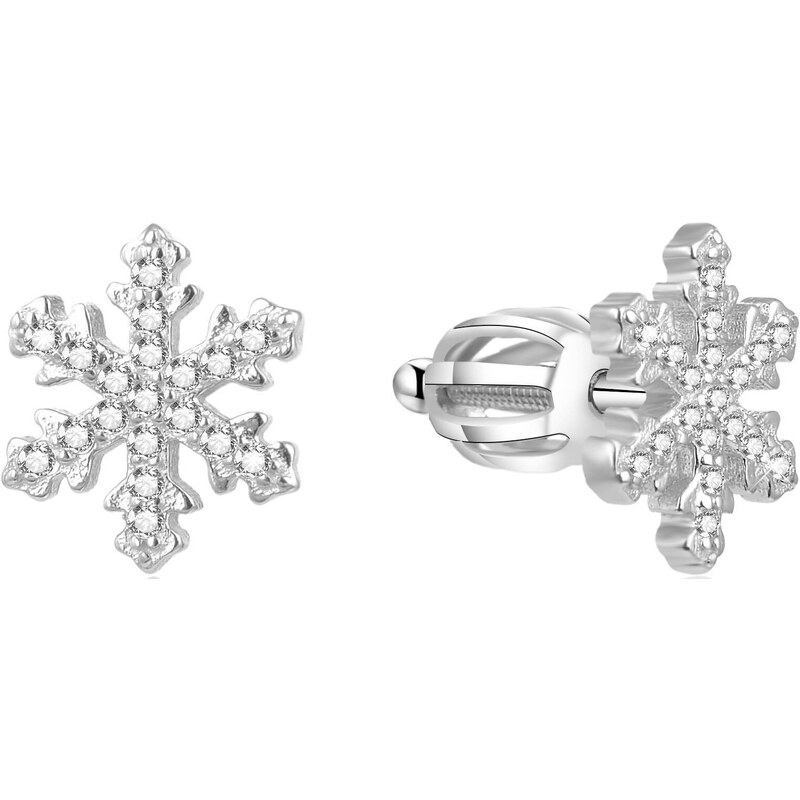 Beneto Strieborné náušnice Vločka AGUP1596S 66582537