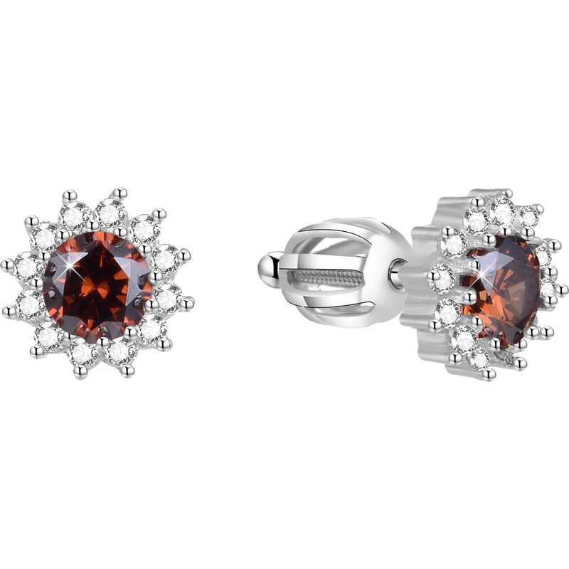 Beneto Strieborné náušnice so zirkónmi AGUP1608S 66592846