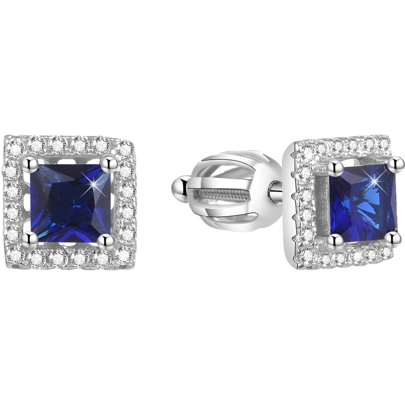 Beneto Strieborné štvorcové náušnice AGUP1552S 66586270