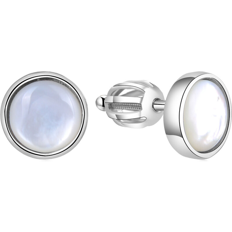 Beneto Strieborné náušnice s perleťou AGUP1651S 66594823