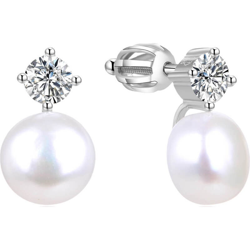 Beneto Strieborné náušnice s pravou perlou TAGUP1649PS 66585685