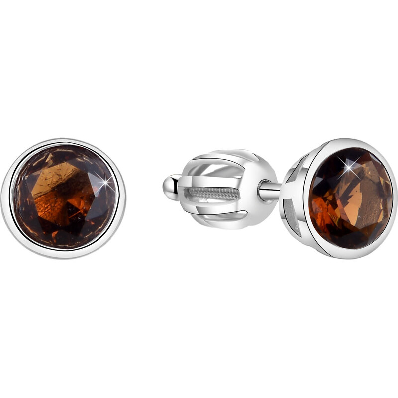 Beneto Strieborné náušnice s trblietavým zirkónom AGUP1715S 66582839