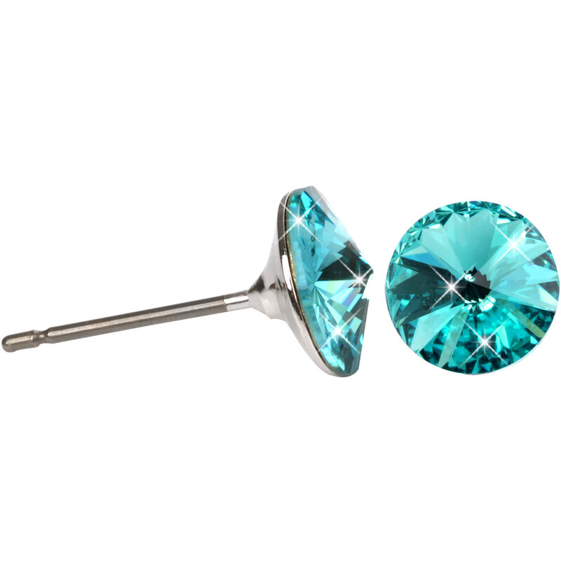 Levien Jemné kôstkové náušnice Rivoli Light Turquois 66582846