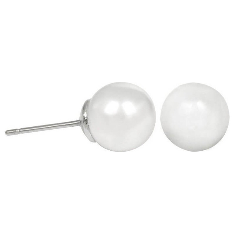 Levien Jemné perličkové náušnice Pearl White 67440108