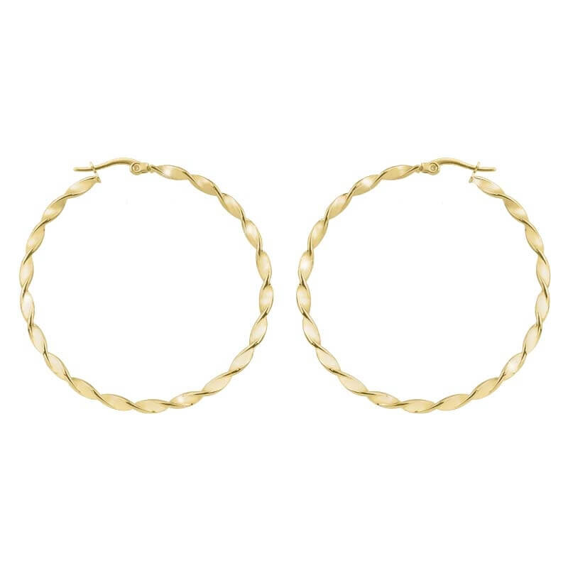 Troli Kruhové pozlátené náušnice 2 - 5 cm 5 cm 66588077