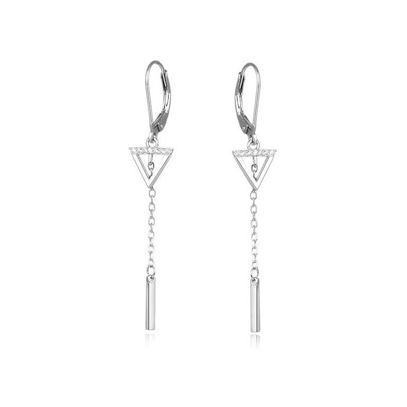 Beneto Strieborné náušnice so zirkónmi AGUC1975 66589940