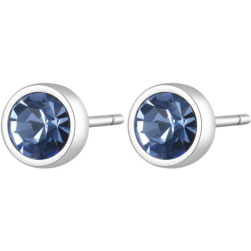 SAgapõ Oceľové náušnice s kryštálmi CLICK SCK23 66593339