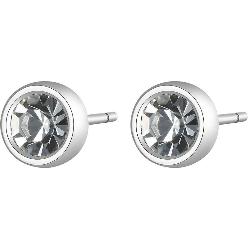 SAgapõ Oceľové náušnice s kryštálmi CLICK SCK21 66589456