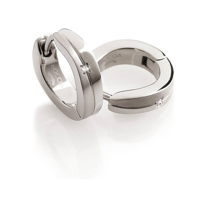 Boccia Titanium Titánové náušnice s diamantom 0563-03 66588993