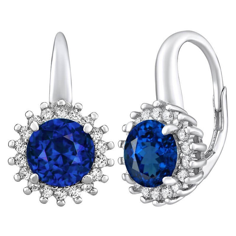 Silvego Strieborné náušnice ADRIA sa zafírom LPSE0754 66588039