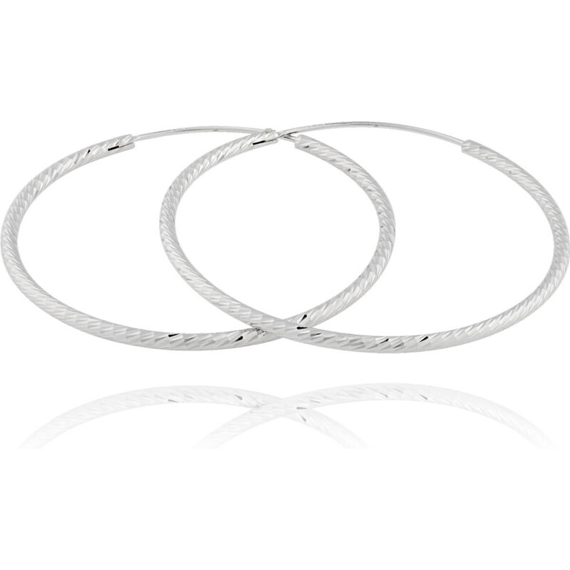 JVD Strieborné náušnice kruhy SVLE0215XD500 4 cm 66579750