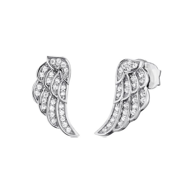 Engelsrufer Strieborné náušnice Krídla so zirkónmi ERE-LILWING-ZI 66583577