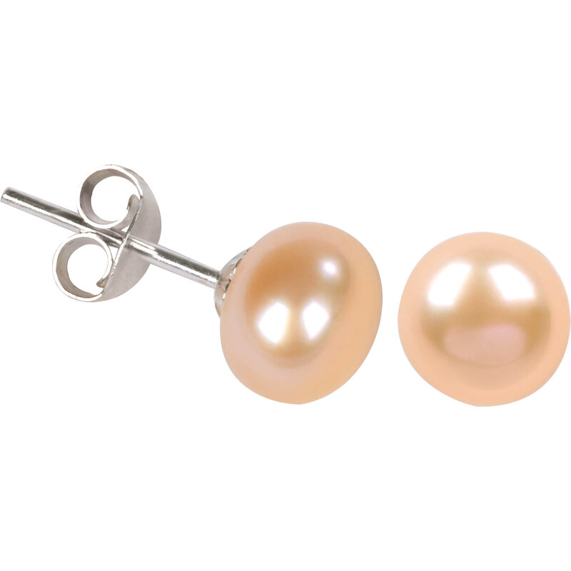 JwL Luxury Pearls Náušnice z pravých lososových perál JL0027 66594500