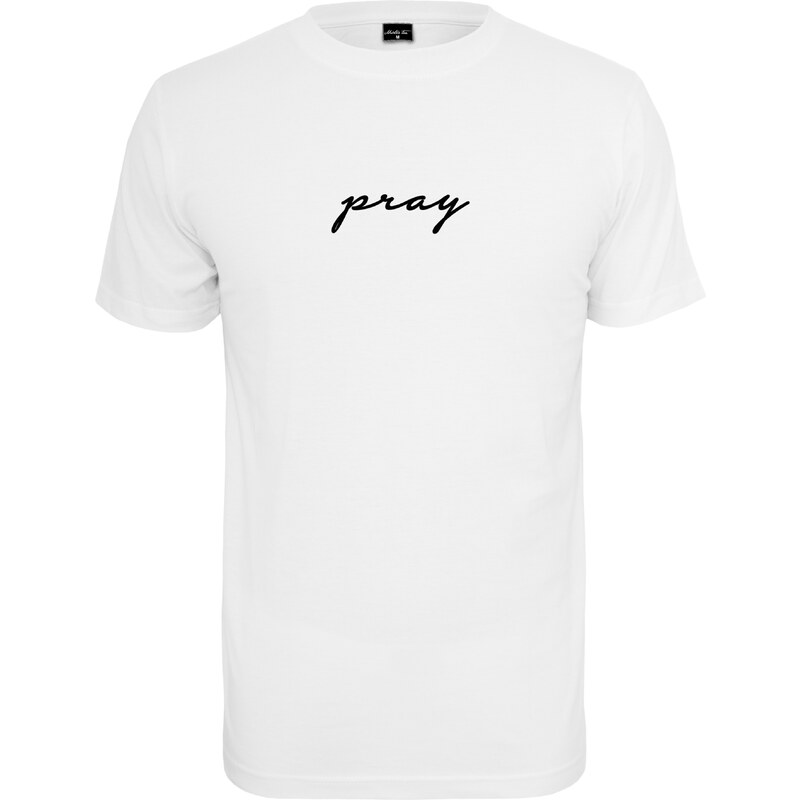 Mister Tee Tričko Pray čierna / biela 63140559