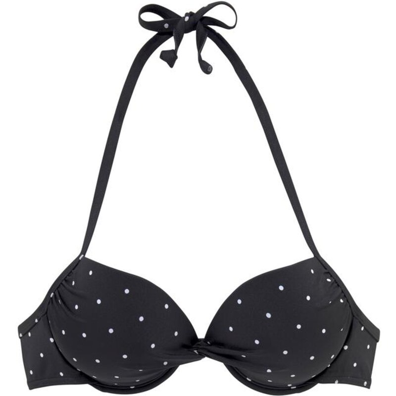 LASCANA Bikinový top Sparkel čierna 62367177