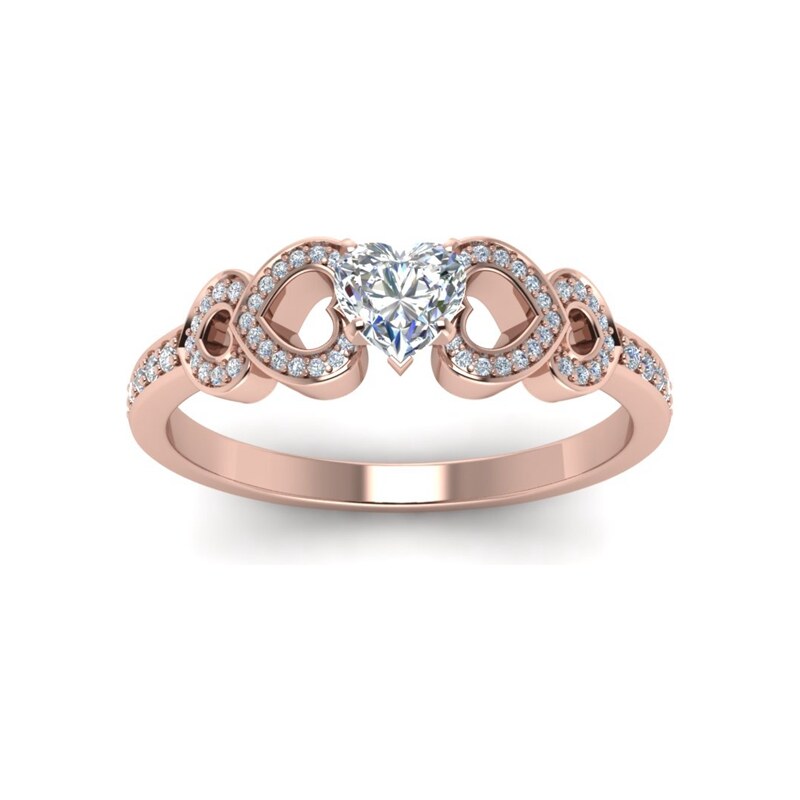 Olivie Strieborný prsteň SRDCE ROSE 4227 18434861