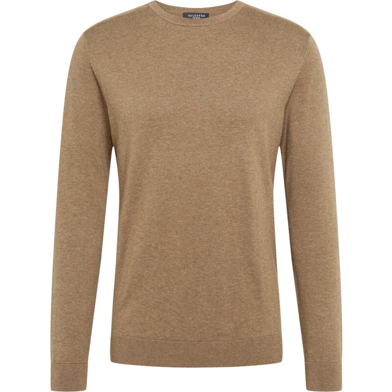 SELECTED Sveter SLHBerg tmavobéžová 18569492