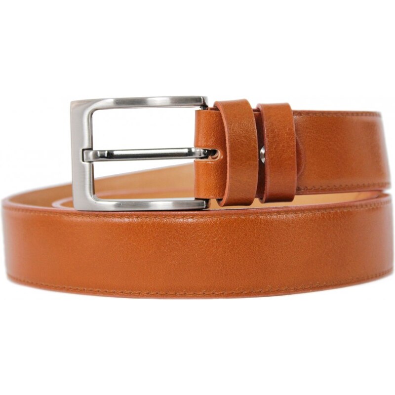 Penny Belts Pánsky kožený opasok 235-020-9 koňak 37824584