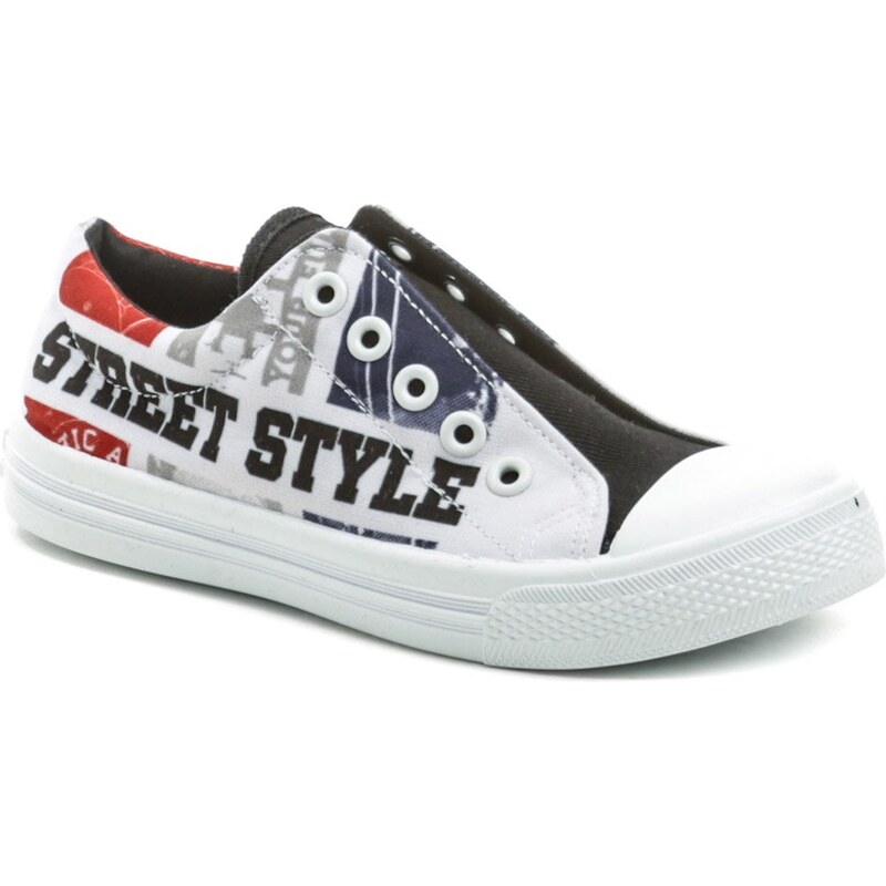 3F detské biele tenisky STREET 4BS8-6 18576316