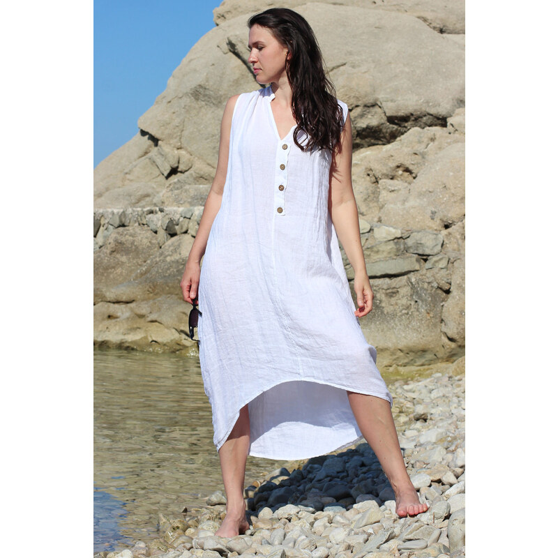 Glara Dámske letné šaty 100% lan 44588799