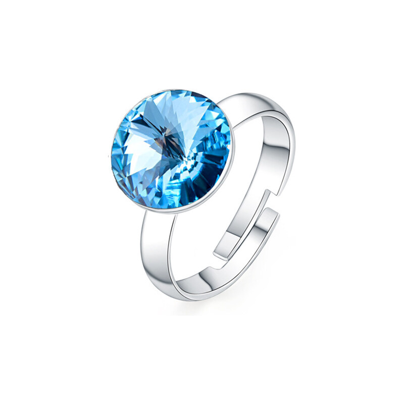Glory Prsteň okrúhly Swarovski elements Aquamarine 019 18598386