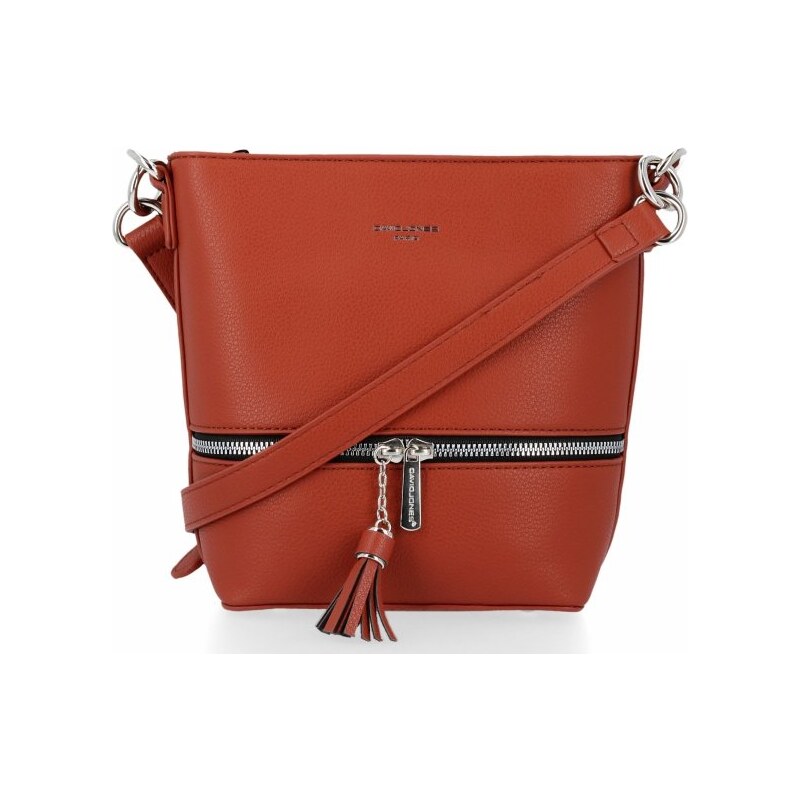 Dámska kabelka univerzálna David Jones tehlová 6402-1 27613009