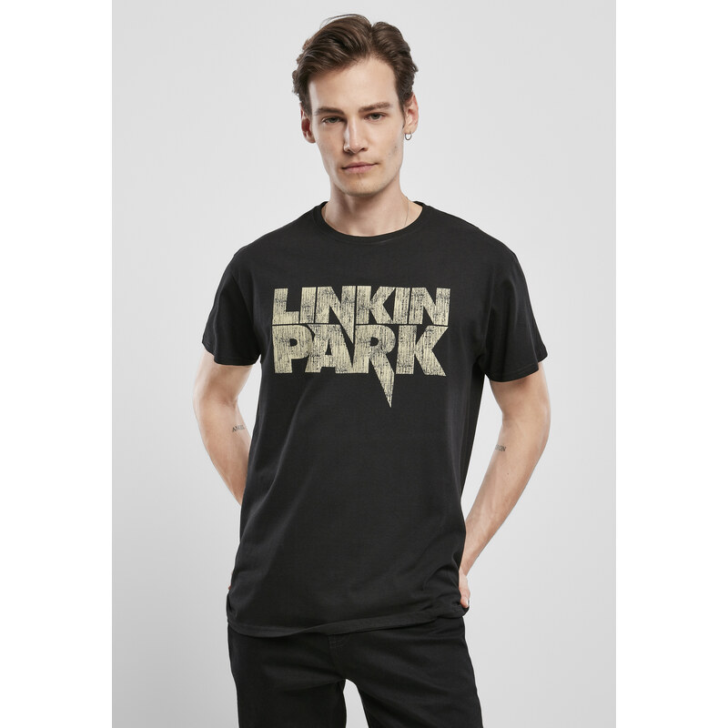 Merchcode Black T-shirt with Linkin Park Distressed logo 58290046