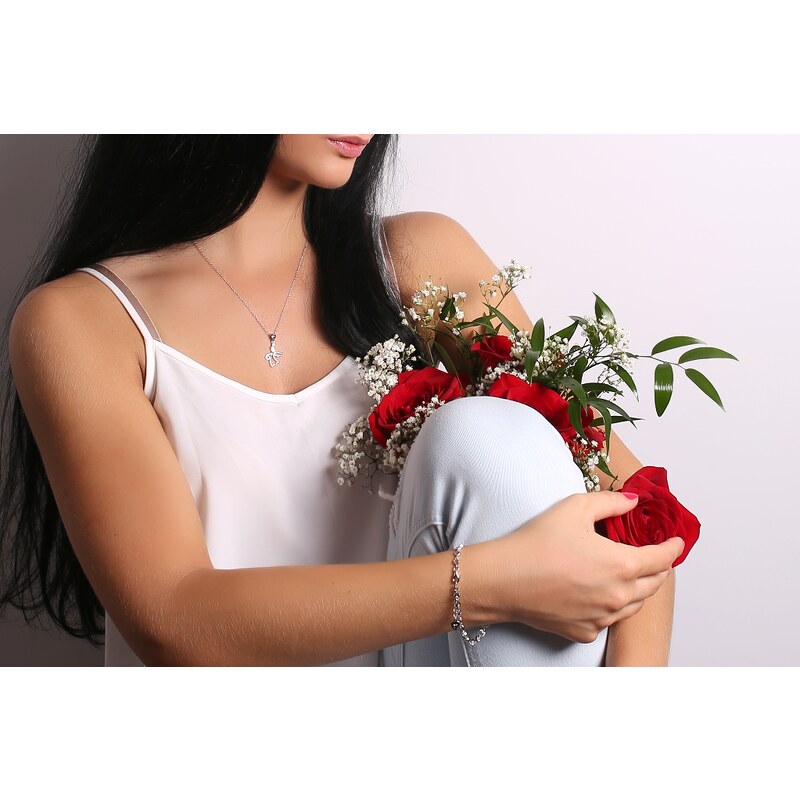 Olivie Lacná strieborná 55cm retiazka rhodiovaná 8439