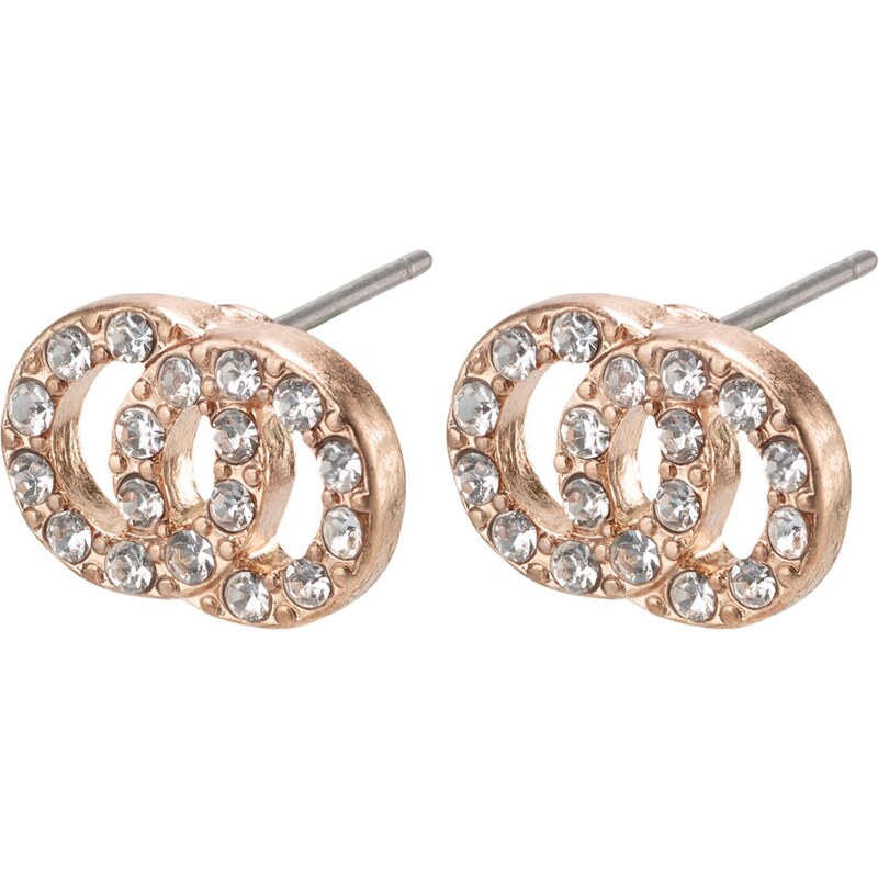 Pilgrim Náušnice Victoria ružové zlato 19766778