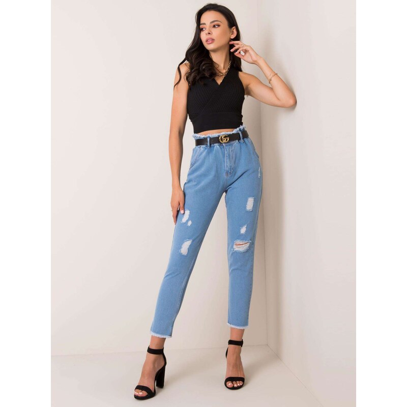 RUE PARIS Jeans trousers-233-SP-854.05P-blue 64685279