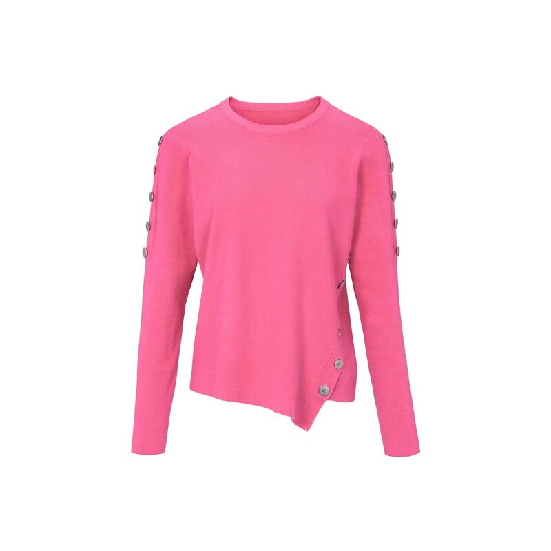 E-shop Jemný pulóver s gombíkmi HEINE, ružová