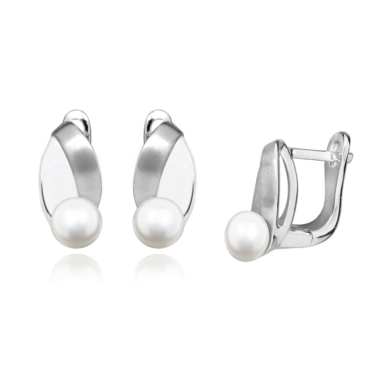 Ligot Strieborné náušnice s perlou 46720245